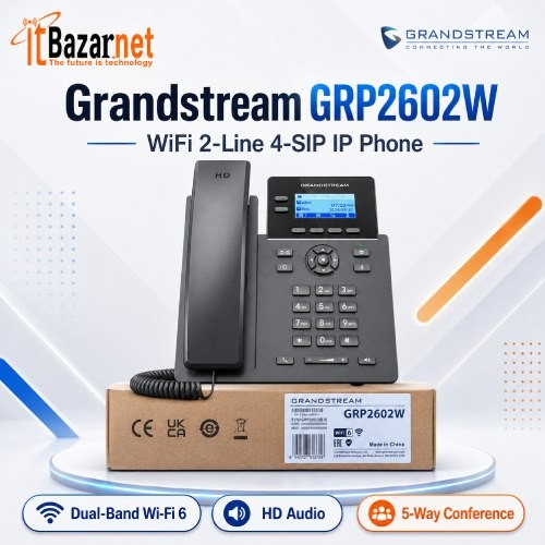 Grandstream GRP2602W WiFi IP Phone 2Line 4-SIP Image