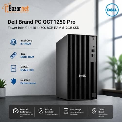 Dell Brand PC QCT1250 Pro Tower Intel Core i5 Image