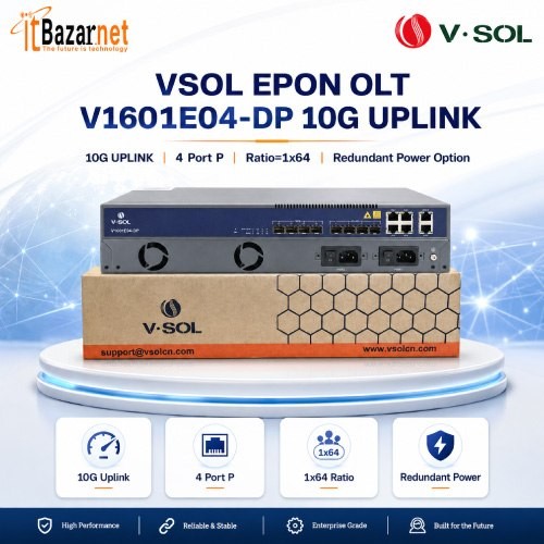 VSOL V1601E04 4 Port EPON OLT 10G UPLINK OLT Image
