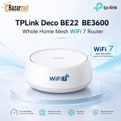 TPLink Deco BE22 BE3600 Whole Home Mesh WiFi 7 Router Image