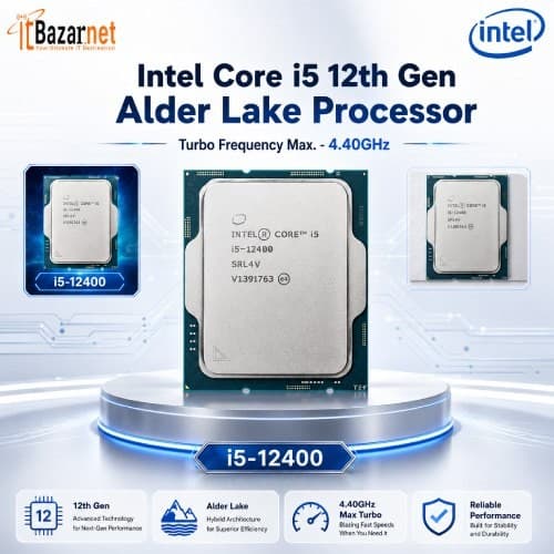 Intel Corei5 12400 12th Gen Alder Lake Processor Image