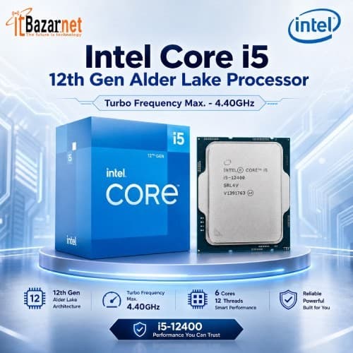 Intel Corei5 12400 12th Gen Alder Lake Processor Image
