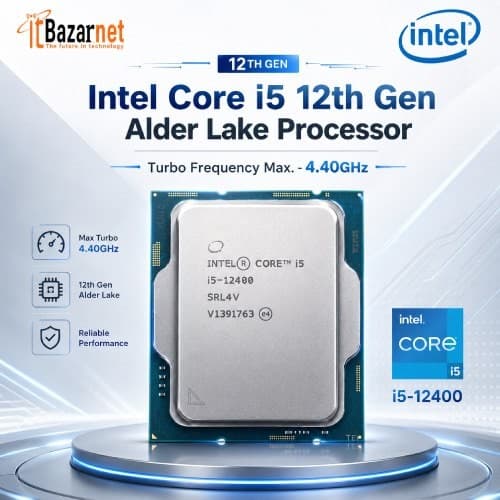 Intel Corei5 12400 12th Gen Alder Lake Processor Image