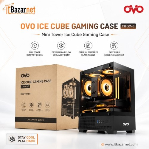 OVO ICE CUBE GAMING CASE 219501-B