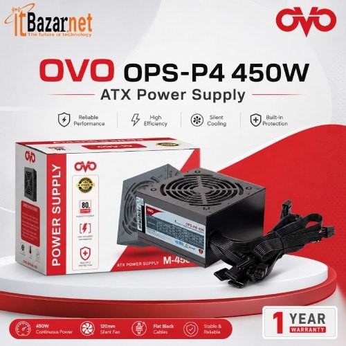 OVO   Power Supply  OPS P4 450W ATX