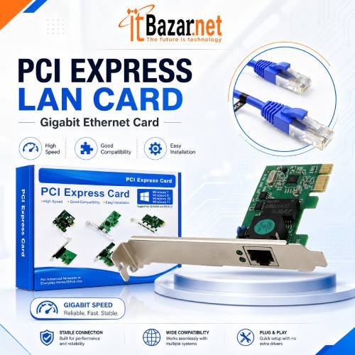 PCI Express LAN Card Gigabit Ethernet Card Image
