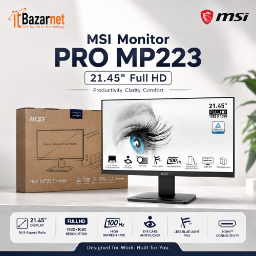 MSI Monitor PRO MP223 21.45" Full HD