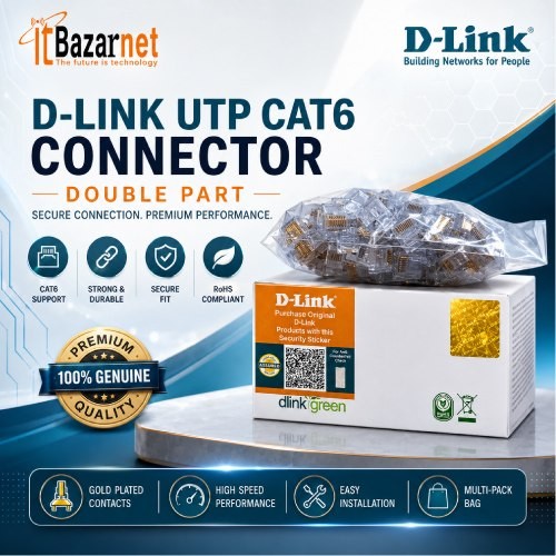 DLink CAT6 RJ45 Connector Double Part