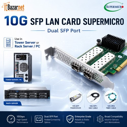 Supermicro 10G SFP+ Network Interface Card (NIC) Image