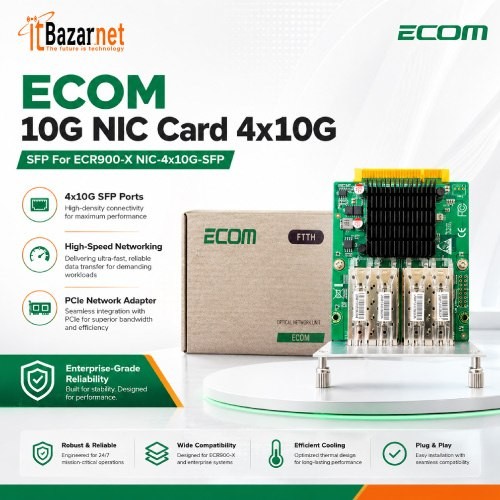 ECOM 10G NIC Card 4x10G SFP+ for ECR900-X