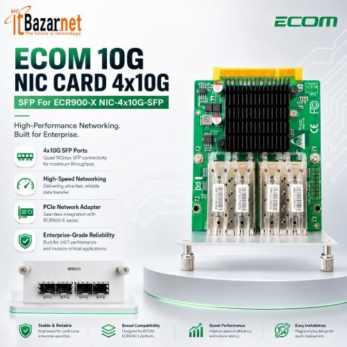 ECOM 10G NIC Card 4x10G SFP+ for ECR900-X Image