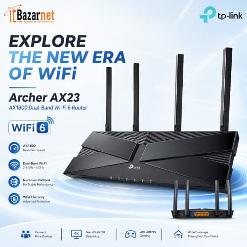 TPLINK Archer AX53 Dual Band Gigabit Wifi 6 Router AX3000 Image