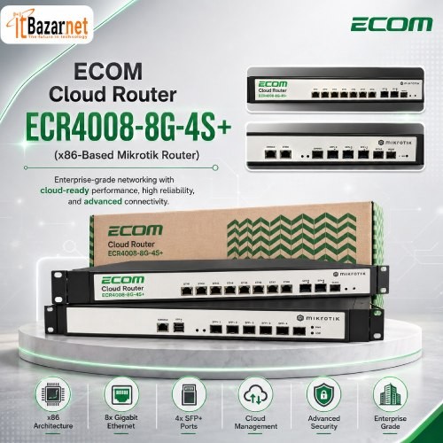 ECOM Cloud Router ECR4008-8G-4S+