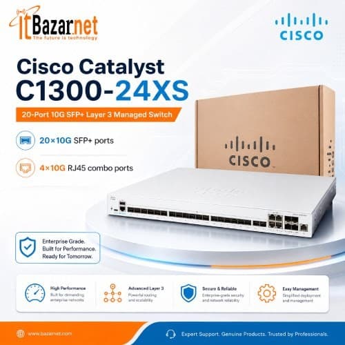 Cisco Catalyst C1300-24XS 20-Port 10G SFP+ Layer 3 Managed Switch Image