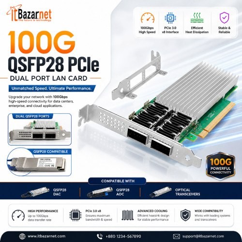 100G PCIe QSFP LAN CARD