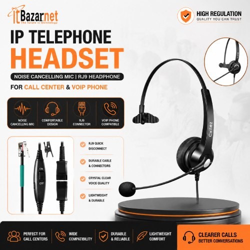 IP Telephone Headset For Call Center VoIP Phone Headset with Microphone