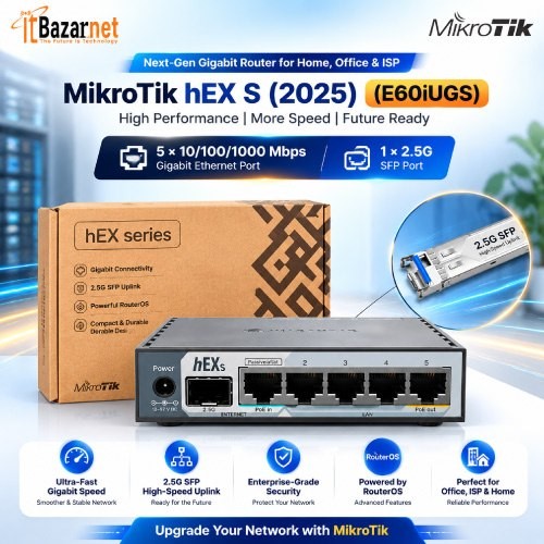 MikroTik hEX S (2025) (E60iUGS)