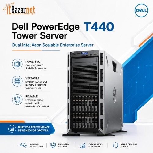 Dell Tower Server PowerEdge T440 Intel Xeon Scalable Enterprise Image