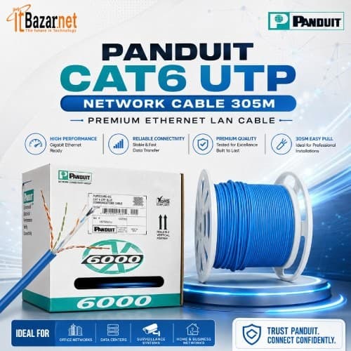 Panduit Cat6 UTP Network Cable 305M Premium Ethernet LAN Cable Image