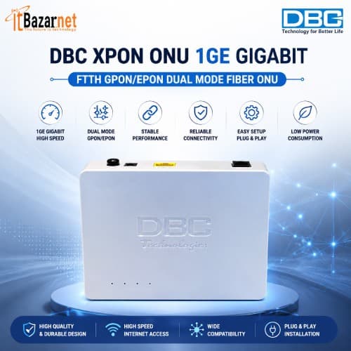 DBC XPON ONU 1GE Gigabit GPON/EPON Dual Mode Fiber ONU Image