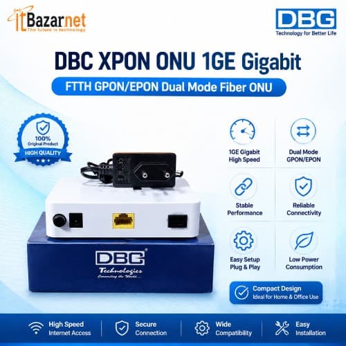 DBC XPON ONU 1GE Gigabit GPON/EPON Dual Mode Fiber ONU Image