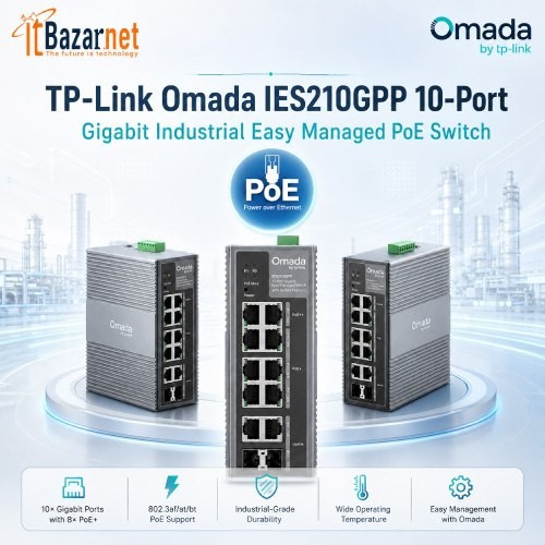 Omada IES210GPP Industrial Managed PoE Switch