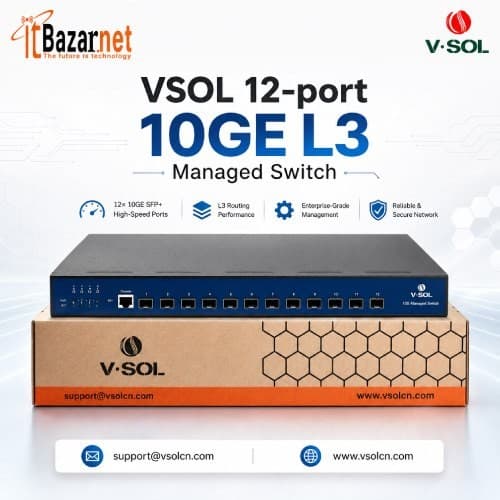 VSOL V3212 12 Port 10G Managed Switch L3 Image