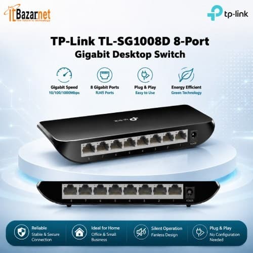 TPLink TL-SG1008D 8-Port Gigabit Desktop Switch Image