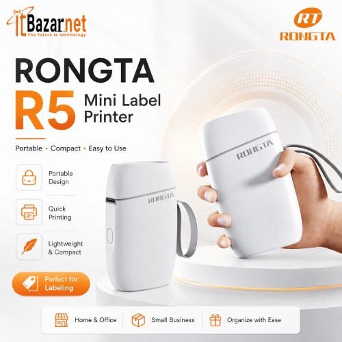 Rongta R5 Mini Label Printer Bluetooth Portable Thermal Sticker Printer Image