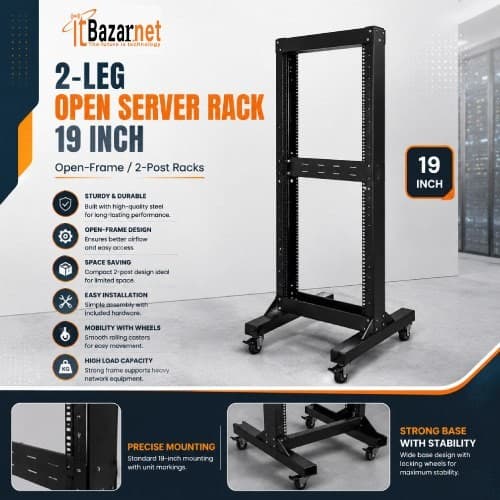 22U Open Server Rack 2 Stand 19Inchi Image