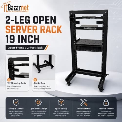 22U Open Server Rack 2 Stand 19Inchi Image