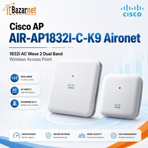 Cisco Ap AIR-AP1832I-C-K9 Aironet 1832i AC Wave 2 Dual BandWireless Access Point Image