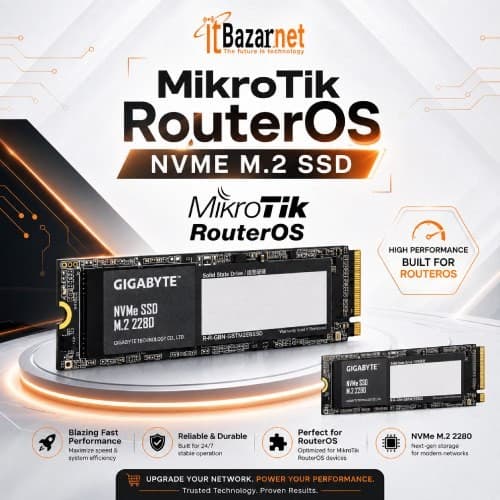 MikroTik RouterOS with NVMe SSD Image