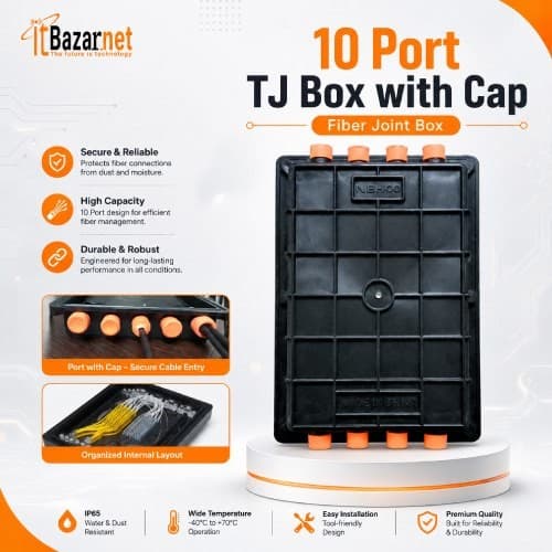 TJ Box 10 Port with Cap Optical Fiber Joint Box Image