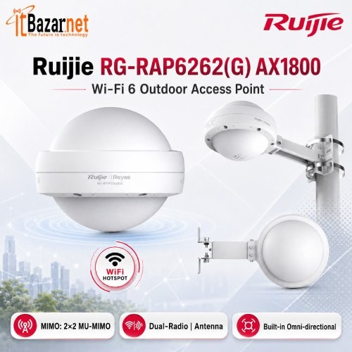 Ruijie Ap RG-RAP6262(G) AX1800 Wi-Fi 6 Outdoor Access Point Image