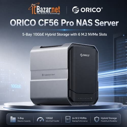 ORICO CF56-Pro 11-Bay NAS Private Cloud Storage Server Image