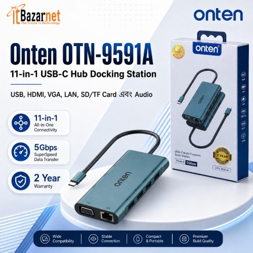 Onten OTN-9591A 11-in-1 USB-C Docking Station Image