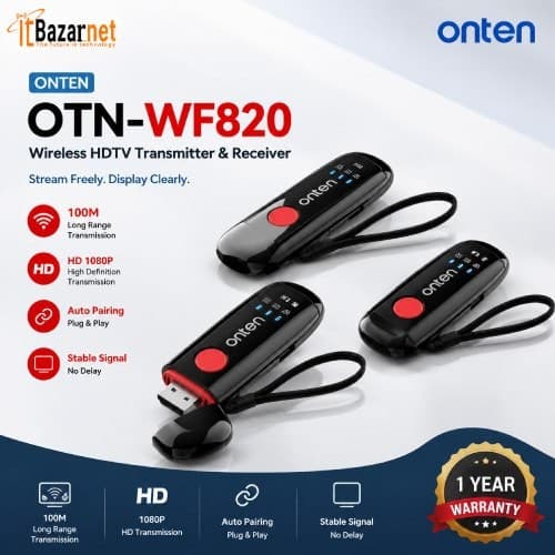 Wireless HDMI Transmitter & Receiver Onten OTN-WF820 Image