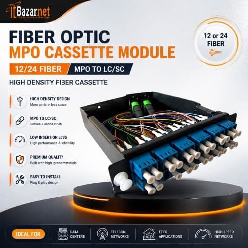 Fiber Optic MPO Cassette Module Image