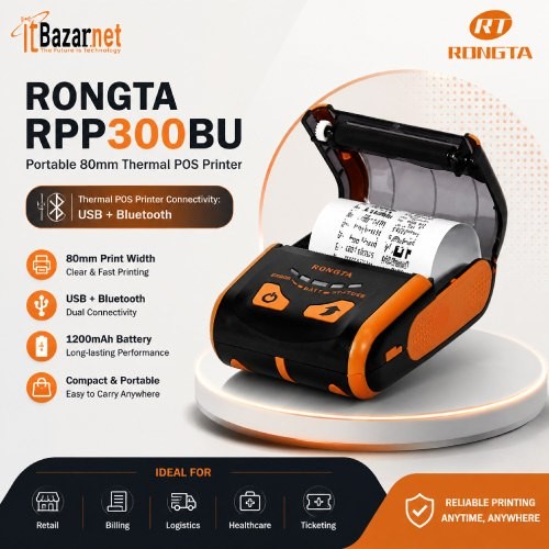 Rongta POS Printer RPP300BU 80mm Portable Thermal Printer Image