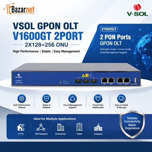 VSOL Gpon OLT V1600GT 2 Port With 10GE Uplink Port Image