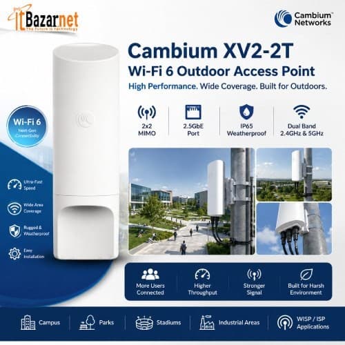 Cambium Outdoor Ap XV2-2T WiFi6 Outdoor Long Range Enterprise WiFi Image