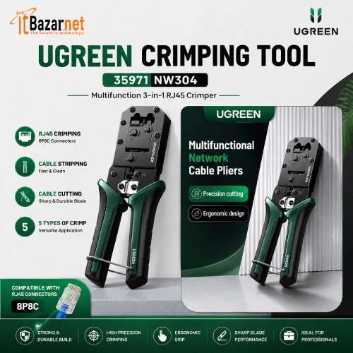 UGREEN Crimping Tool 35971 NW304 Multifunction  3-in-1 RJ45 Crimper Image