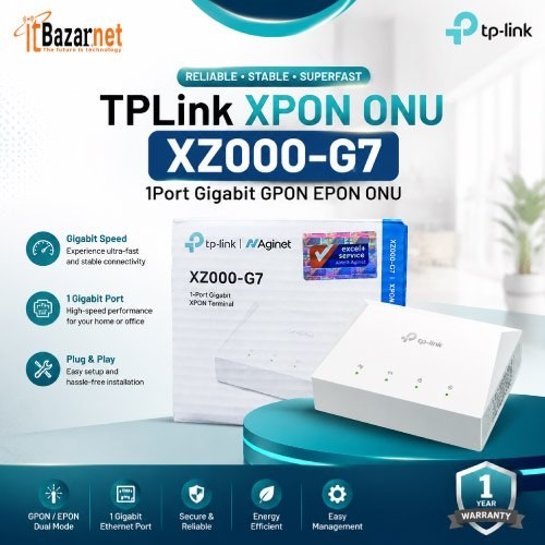 TPLink XPON ONU XZ000-G7 1Port Gigabit GPON EPON ONU