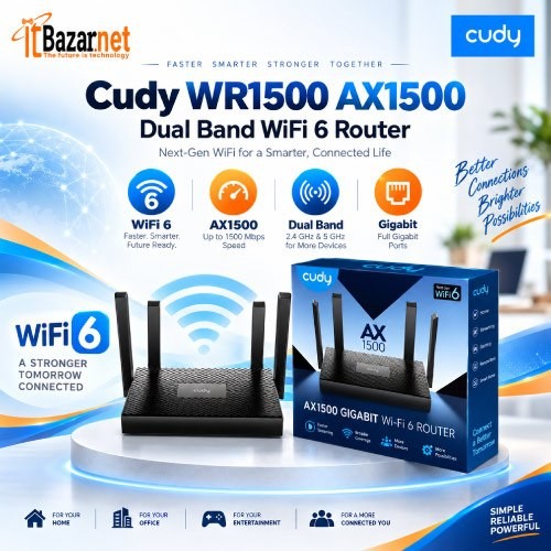 Cudy WR1500 AX1500 WiFi6 Gigabit Dual Band Router