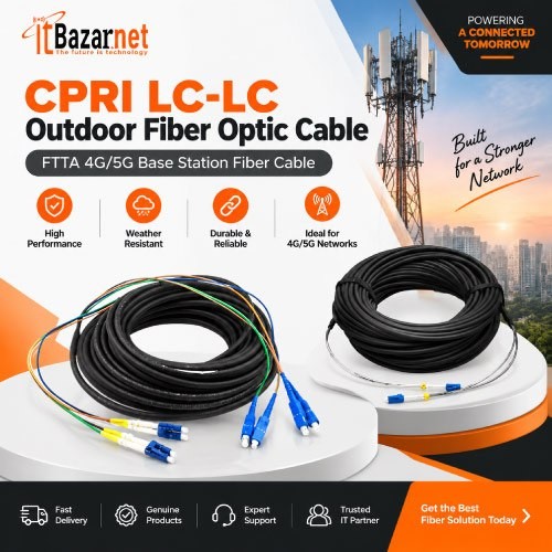 CPRI Fiber Cable LC To LC High Speed Optical Fiber Cable