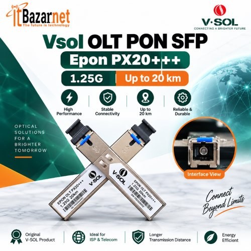 VSOL OLT PON SFP Epon PX20++++ Optical FTTH Fiber Module