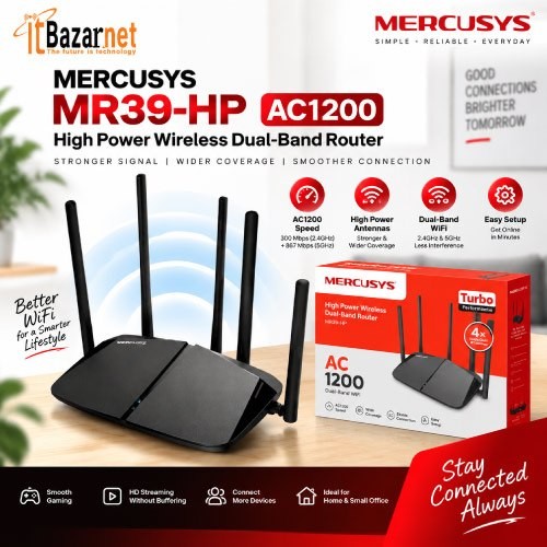 MERCUSYS MR39HP AC1200 Dual Band WiFi Router