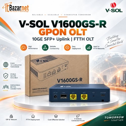 VSOL Mini OLT V1600GS-R GPON 1Port with 10GE SFP+ Uplink Image