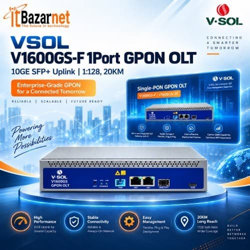 Mini OLT VSOL V1600GS-F 1Port GPON OLT 10GE SFP+ Uplink Image